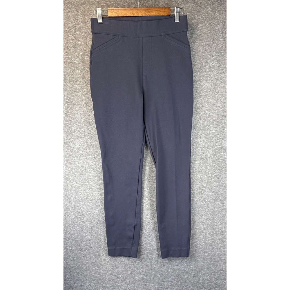 Spanx The Perfect Pant Slim Backseam Ankle Size M Tall Navy Sexy Pull On Shaping